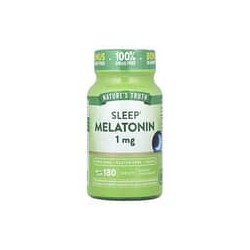 Nature's Truth, Melatonina para favorecer el sueño, 1 mg, 180 comprimidos
