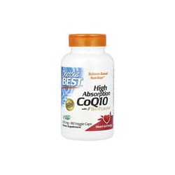 Doctor's Best, CoQ10 de alta absorción con BioPerine, 200mg, 180cápsulas vegetales