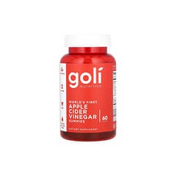 Goli Nutrition, Gomitas de vinagre de sidra de manzana, 1000 mg, 60 gomitas (500 mg cada una)