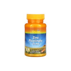 Thompson, Picolinato de Zinc, 25 mg, 60 Comprimidos