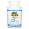 Natural Factors, VitaminaD3, Sabor a fresa, 10mcg (400UI), 100comprimidos masticables