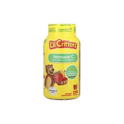 L'il Critters, ImmuneC, Refuerzo para el sistema inmunitario con vitaminaC, zinc y vitaminaD, 190gomitas