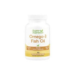 Super Nutrition, Aceite de pescado con omega-3 y triglicéridos VivoMega, 1000mg, 90cápsulas blandas de pescado