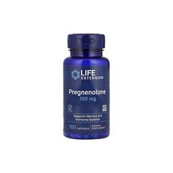 Life Extension, Pregnenolona, 100mg, 100cápsulas