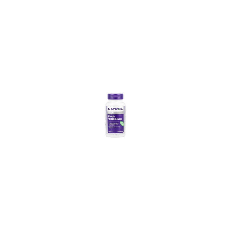 Natrol, Biotina, Concentración máxima, 10.000mcg, 200comprimidos