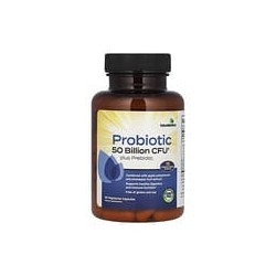 Futurebiotics, Suplemento probiótico y prebiótico, 50.000millones de UFC, 60cápsulas vegetales (25.000millones de UFC por cápsul