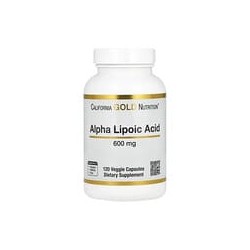 California Gold Nutrition, Ácido alfa-lipoico, 600mg, 120cápsulas vegetales