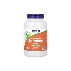NOW Foods, Espirulina orgánica certificada, 3000mg, 500comprimidos (500mg por comprimido)