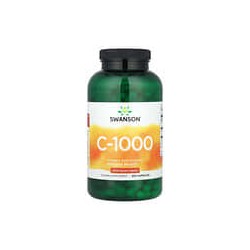 Swanson, C-1000, VitaminaC con rosa mosqueta, 1000mg, 250cápsulas