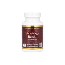 California Gold Nutrition, Reishi (Ganoderma lucidum), Espectro completo, Producto orgánico certificado, 90cápsulas vegetales