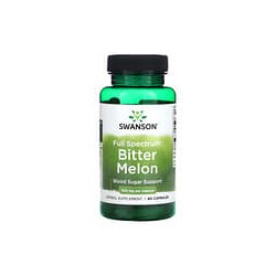 Swanson, Melón amargo de espectro completo, 500 mg, 60 cápsulas