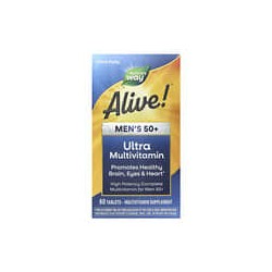 Nature's Way, Alive!, Suplemento ultramultivitamínico para hombres mayores de 50años, 60comprimidos