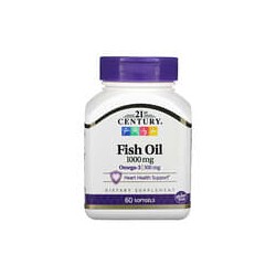 21st Century, Aceite de pescado, 1000 mg, 60 softgels