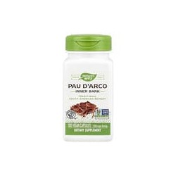 Nature's Way, Corteza interna de Pau D'Arco, 1090 mg, 100 cápsulas veganas (545 mg por cápsula)