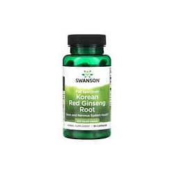 Swanson, Raíz de ginseng rojo coreano de espectro completo, 400 mg, 90 cápsulas