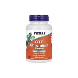 NOW Foods, Cromo GTF, 200 mcg, 250 comprimidos