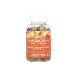 California Gold Nutrition, Gomitas con vinagre de sidra de manzana, Sabor natural a manzana, 90gomitas vegetales