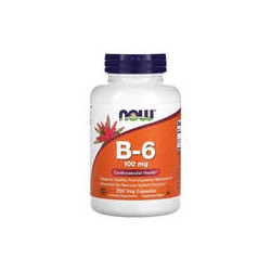 NOW Foods, VitaminaB6, 100mg, 250cápsulas vegetales