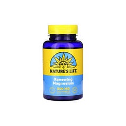 Nature's Life, Magnesio renovador, 500mg, 100cápsulas vegetales