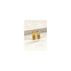Arracada Twist Zirconia Acero