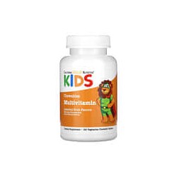 California Gold Nutrition, Suplemento multivitamínico masticable para niños, Frutas surtidas, 180comprimidos vegetales