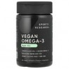 Sports Research, Suplemento con omega-3 vegano, 60cápsulas blandas vegetales