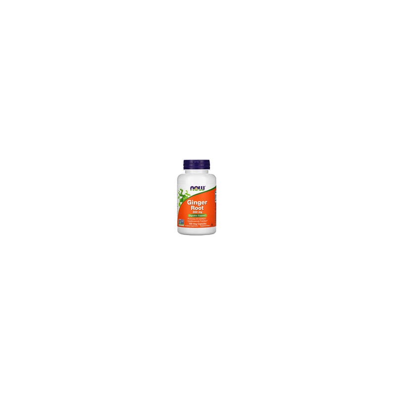 NOW Foods, Raíz de jengibre, 550 mg, 100 cápsulas vegetales