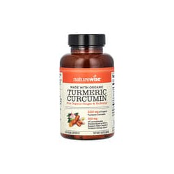 NatureWise, Curcumina de cúrcuma orgánica, 90cápsulas veganas