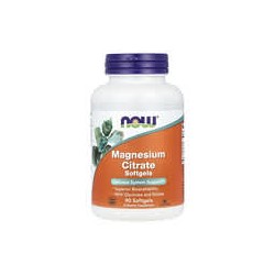 NOW Foods, Citrato de magnesio`` 90 cápsulas blandas