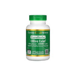 California Gold Nutrition, EuroHerbs, Extracto de hoja de olivo, Calidad Euromed, 500mg, 180cápsulas vegetales