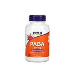 NOW Foods, PABA, 500 mg, 100 cápsulas
