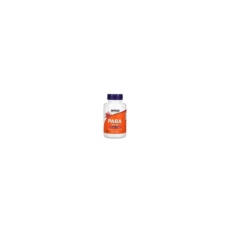 NOW Foods, PABA, 500 mg, 100 cápsulas