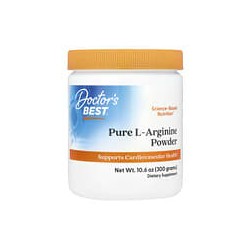 Doctor's Best, Polvo de L-Arginina pura, 10.6 oz (300 g)