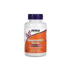 NOW Foods, Quercetina, 500 mg, 100 cápsulas vegetales