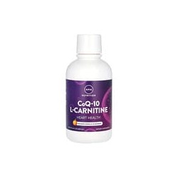 MRM Nutrition, Suplemento líquido con CoQ10 y L-carnitina, Naranja y vainilla, 480ml (16oz.líq.)