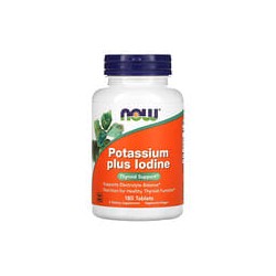 NOW Foods, Potasio más yodo, 180 comprimidos