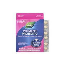 Nature's Way, ProbioticPearls, Perlas probióticas para mujeres, 1000millones de UFC, 30cápsulas blandas