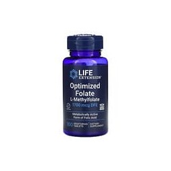 Life Extension, Folato optimizado, 1700mcg EDF, 100comprimidos vegetales