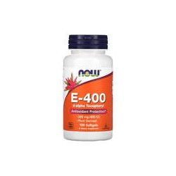 NOW Foods, E-400, 268 mg (400 UI), 100 cápsulas blandas