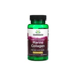 Swanson, Colágeno marino, 400 mg, 60 cápsulas