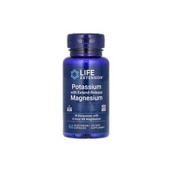 Life Extension, Potasio con magnesio de liberación prolongada, 60 cápsulas vegetales