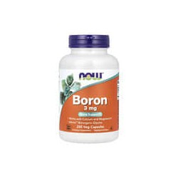 NOW Foods, Boro, 3mg, 250cápsulas vegetales