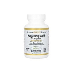 California Gold Nutrition, Complejo de ácido hialurónico, 60cápsulas vegetales