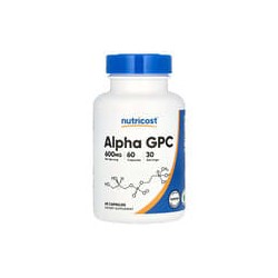 Nutricost, Alpha-GPC, 600 mg, 60 cápsulas (300 mg por cápsula)