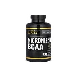 California Gold Nutrition, Sport, BCAA micronizados, Aminoácidos de cadena ramificada, 500mg, 240cápsulas vegetales (250mg por c