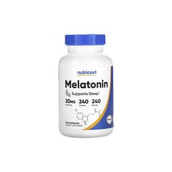 Nutricost, Melatonina, 20 mg, 240 cápsulas