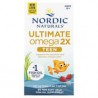Nordic Naturals, UltimateOmega2X para adolescentes, De 12años en adelante, Fresa, 60minicápsulas blandas