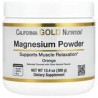 California Gold Nutrition, Magnesio en polvo para preparar bebidas, Explosión de naranja, 380g (13,4oz)
