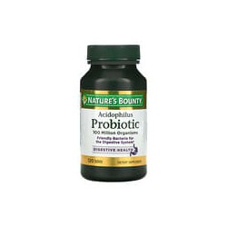 Nature's Bounty, Probiótico acidophilus, 120comprimidos