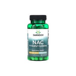 Swanson, NAC N-acetilcisteína, 1000 mg, 60 cápsulas